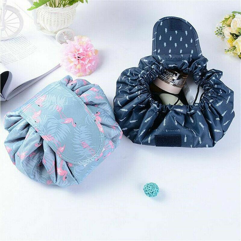 Drawstring Travel Makeup Bag with Prints | StorageOZ