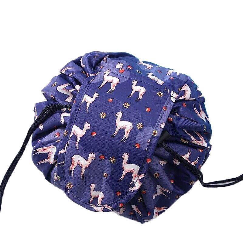 Drawstring Travel Makeup Bag with Prints | StorageOZ