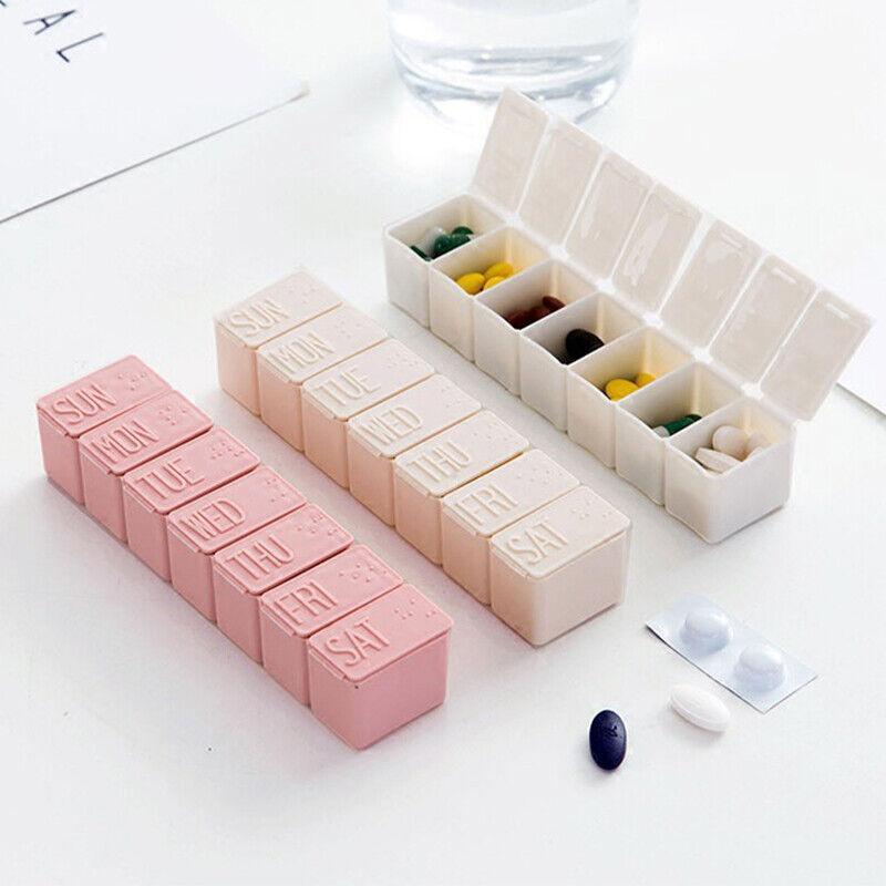 7 Day Portable Medicine Box Three Colours | StorageOZ