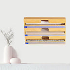 Bamboo Wrap Dispenser Box in Two Drawer Sizes | StorageOZ