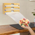 Bamboo Wrap Dispenser Box in Two Drawer Sizes | StorageOZ