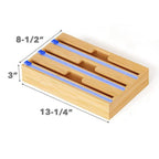 Bamboo Wrap Dispenser Box in Two Drawer Sizes | StorageOZ