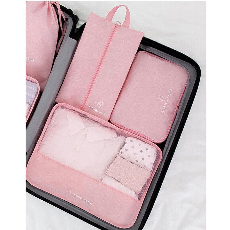 7 Pcs Travel Packing Cubes Luggage Organiser | StorageOZ