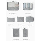 7 Pcs Travel Packing Cubes Luggage Organiser | StorageOZ