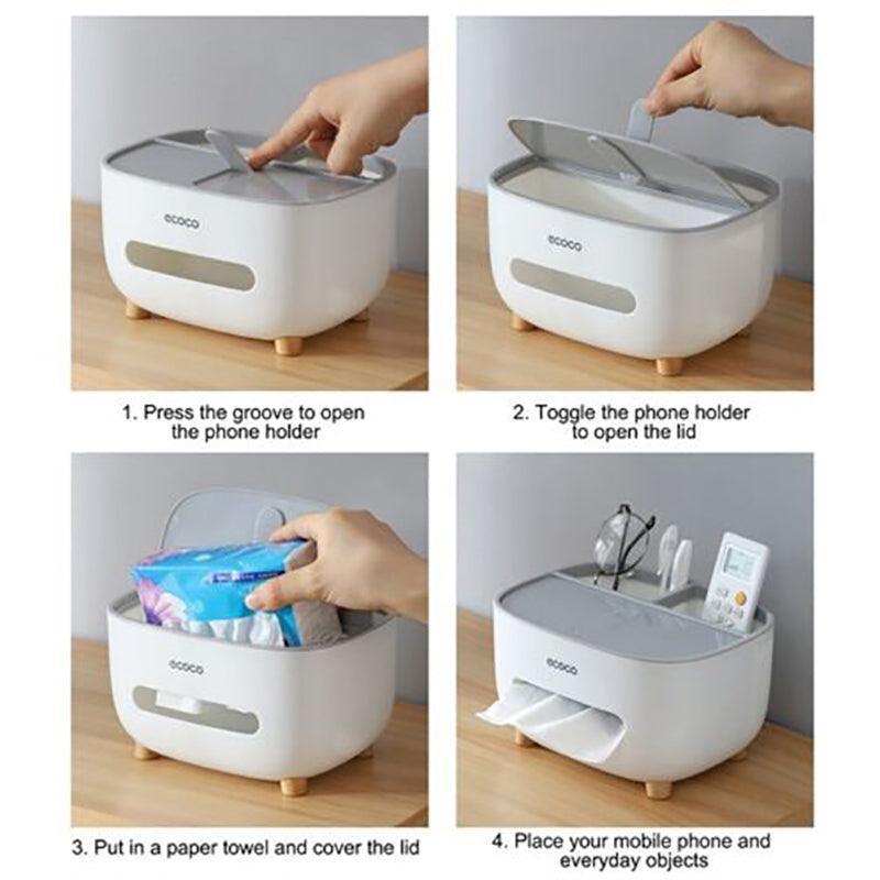 Rectangular Tissue Box Storage Organiser | StorageOZ