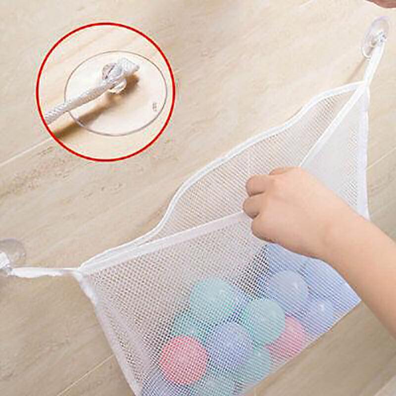 Mesh Bath Toy Storage Bag with Suction Cups | StorageOZ