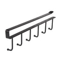 2 Pcs 6 Hook Iron Wall Rack in Two Colours | StorageOZ