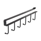 2 Pcs 6 Hook Iron Wall Rack in Two Colours | StorageOZ