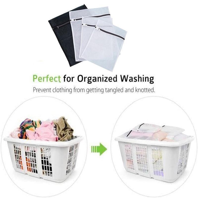 4 Pcs Mesh Travel Wash Bag Set with Hooks | StorageOZ
