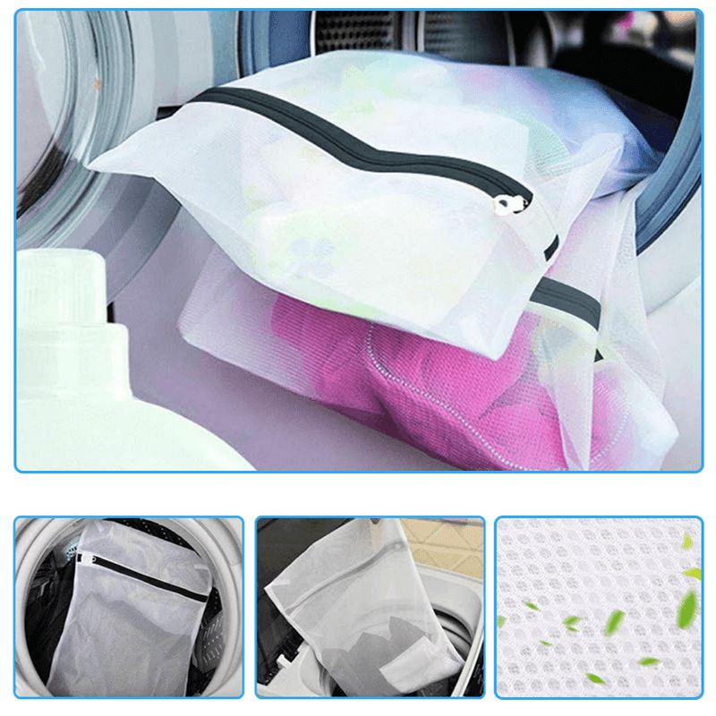 4 Pcs Mesh Travel Wash Bag Set with Hooks | StorageOZ