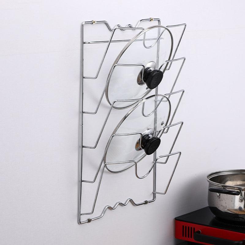 Kitchen Cupboard Pot Lid Rack for Five Lids | StorageOZ