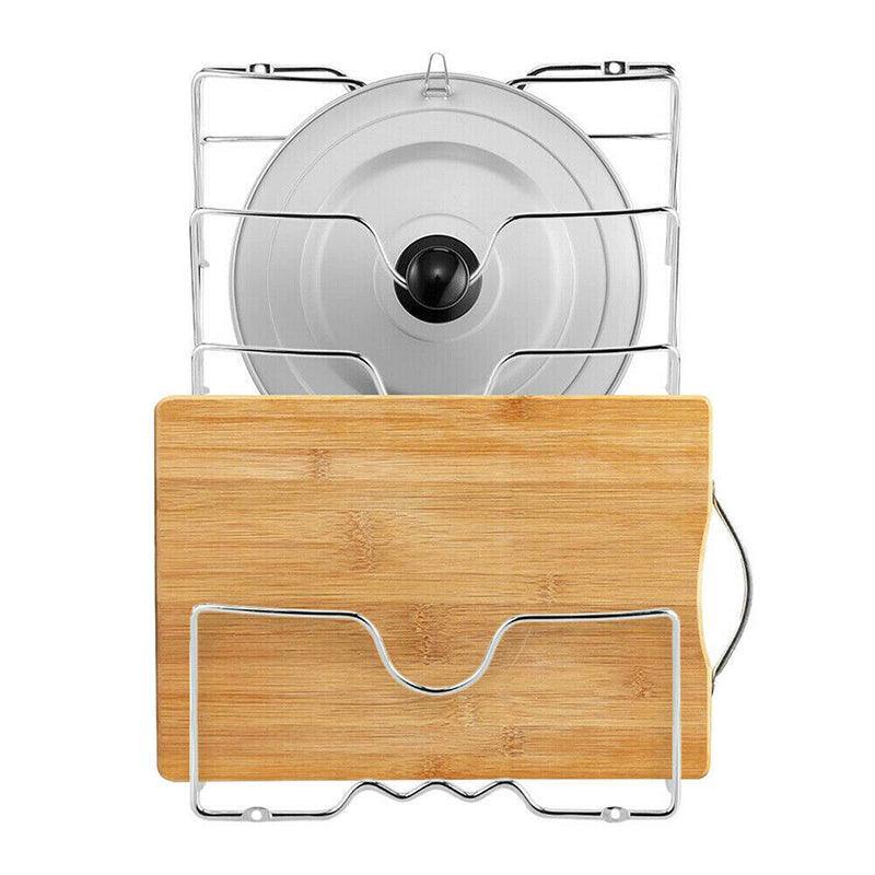 Kitchen Cupboard Pot Lid Rack for Five Lids | StorageOZ