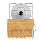 Kitchen Cupboard Pot Lid Rack for Five Lids | StorageOZ