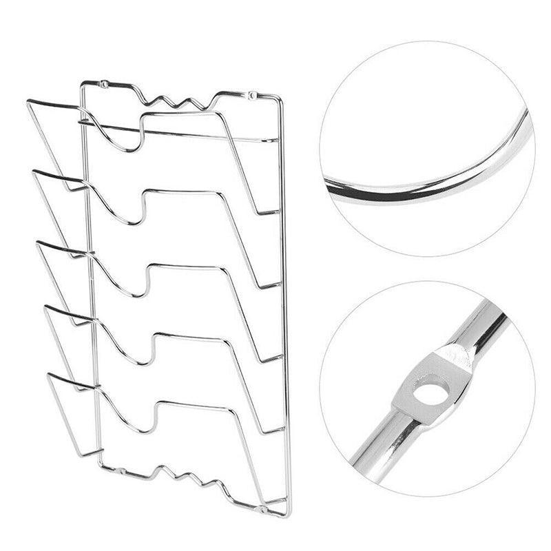 Kitchen Cupboard Pot Lid Rack for Five Lids | StorageOZ