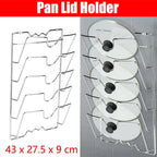Kitchen Cupboard Pot Lid Rack for Five Lids | StorageOZ