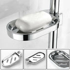 Silver Shower Hose Soap Dish Holder Rack | StorageOZ