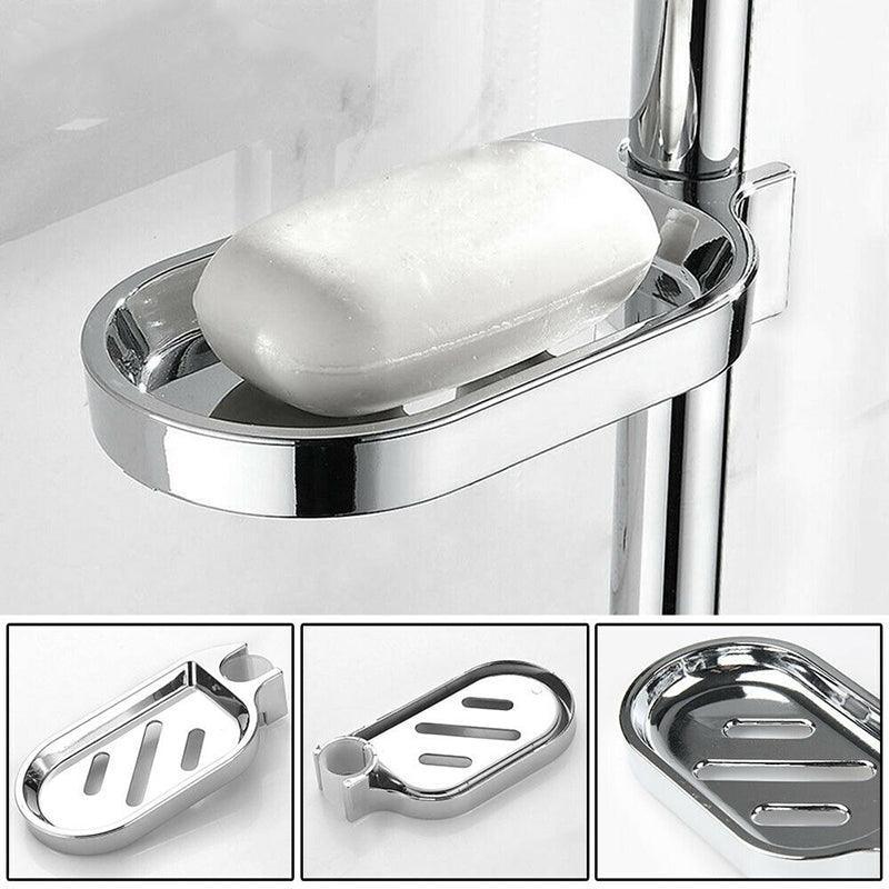 Silver Shower Hose Soap Dish Holder Rack | StorageOZ