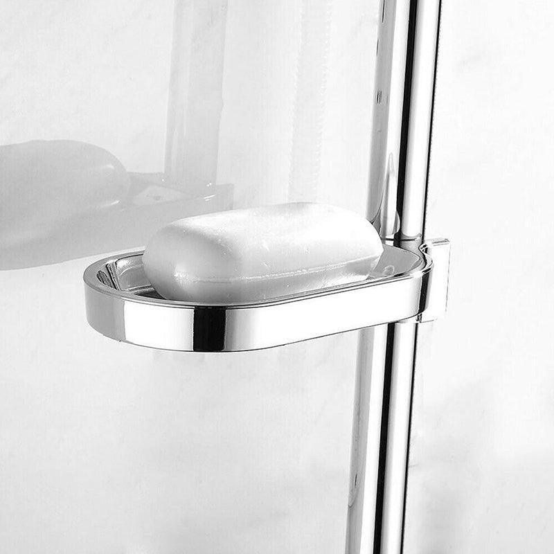 Silver Shower Hose Soap Dish Holder Rack | StorageOZ