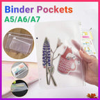12 Pcs Binder Pockets in Three Paper Sizes | StorageOZ