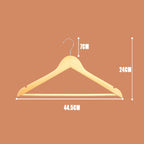 10 Pcs Wooden Clothes Hanger Closet Rail Set | StorageOZ
