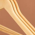 10 Pcs Wooden Clothes Hanger Closet Rail Set | StorageOZ