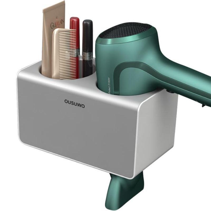 No Drill Wall Hair Dryer Holder Bathroom Rack | StorageOZ