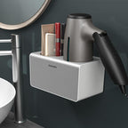 No Drill Wall Hair Dryer Holder Bathroom Rack | StorageOZ