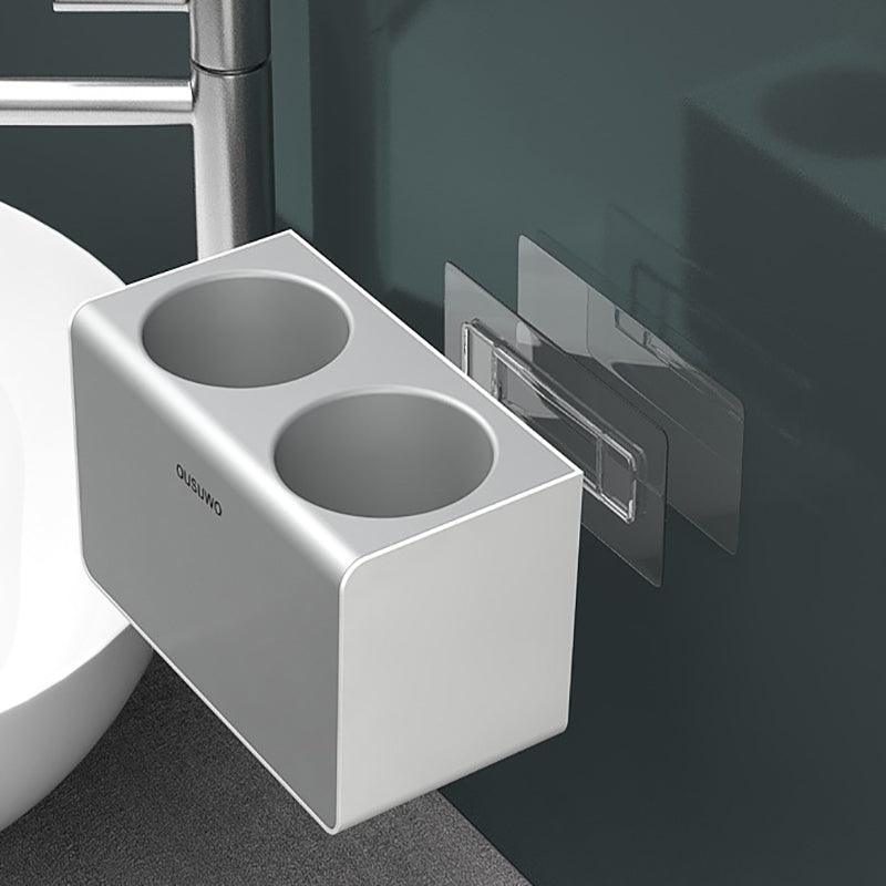 No Drill Wall Hair Dryer Holder Bathroom Rack | StorageOZ