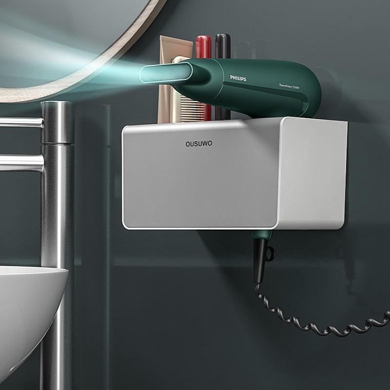 No Drill Wall Hair Dryer Holder Bathroom Rack | StorageOZ