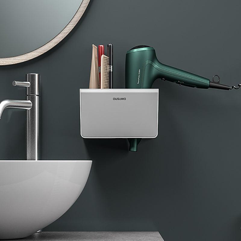 No Drill Wall Hair Dryer Holder Bathroom Rack | StorageOZ