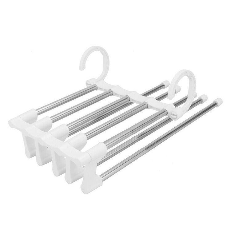 5 Bar Steel Pants Hanger Rack Two Colours | StorageOZ