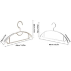 10 Pcs Plastic Half Round Hangers Two Widths | StorageOZ