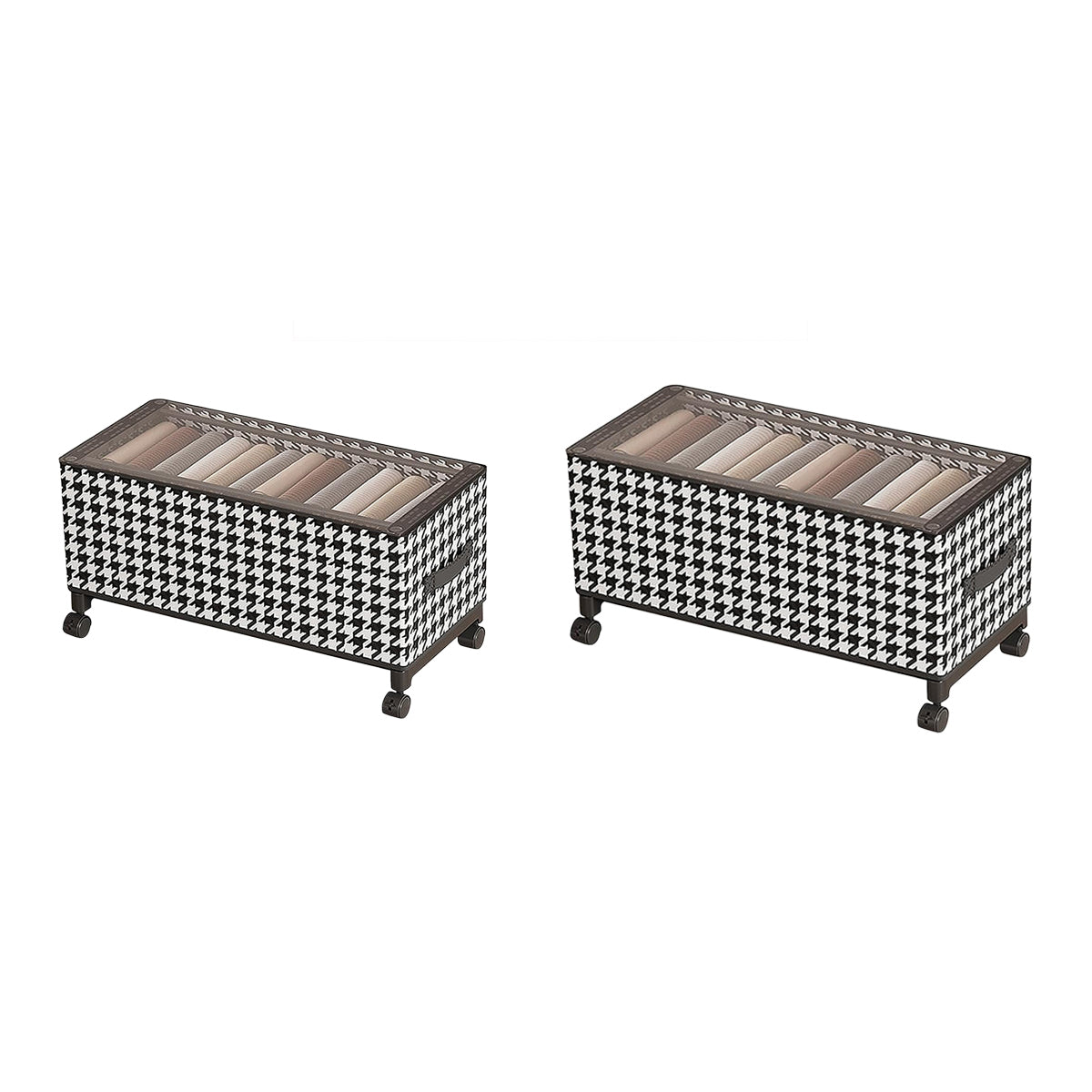 Wheeled Under Bed Storage Box Two Sizes Set | StorageOZ