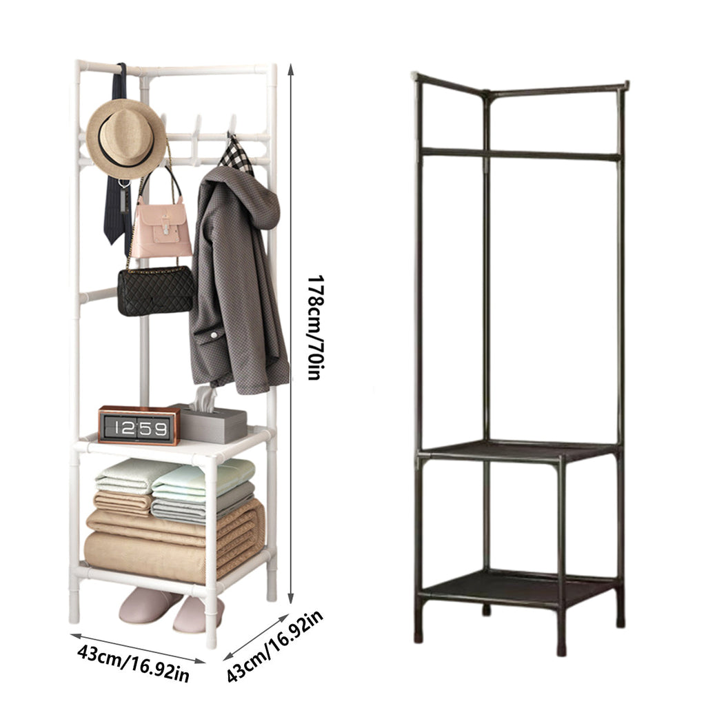 Corner Hat Coat Rack Two Colours Organiser | StorageOZ