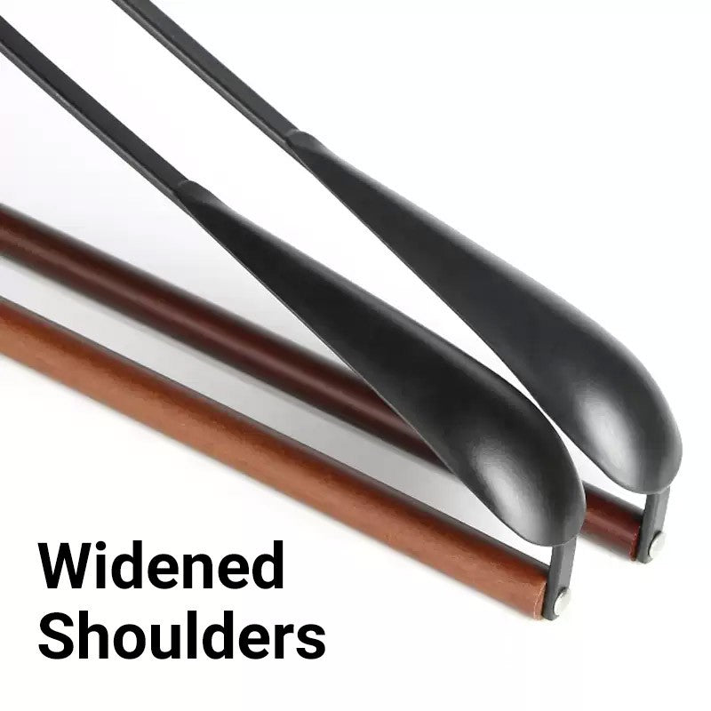 6 Pcs Iron Beech Wood Clothes Hangers Set | StorageOZ