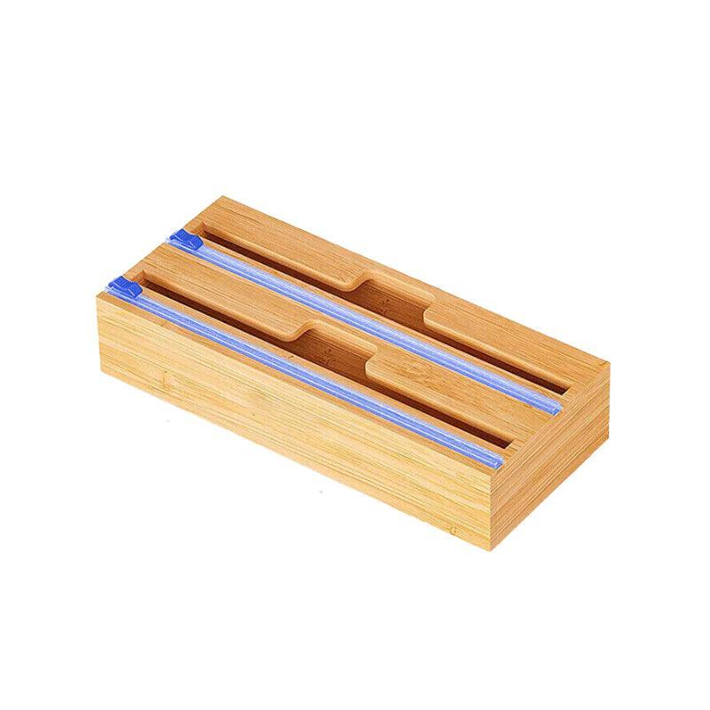 Bamboo Wrap Dispenser Box in Two Drawer Sizes | StorageOZ