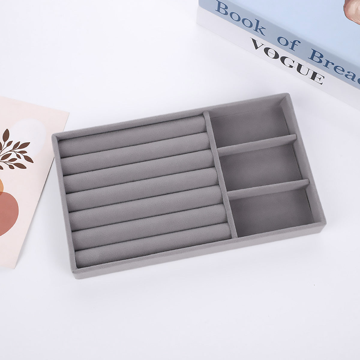 Velvet Jewellery Trays Four Layouts Two Packs | StorageOZ