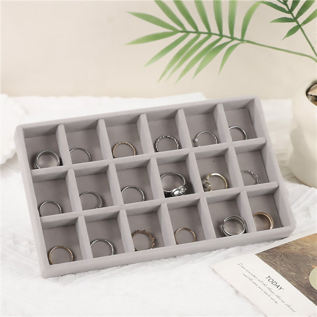 Velvet Jewellery Trays Four Layouts Two Packs | StorageOZ