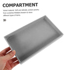 Velvet Jewellery Trays Four Layouts Two Packs | StorageOZ