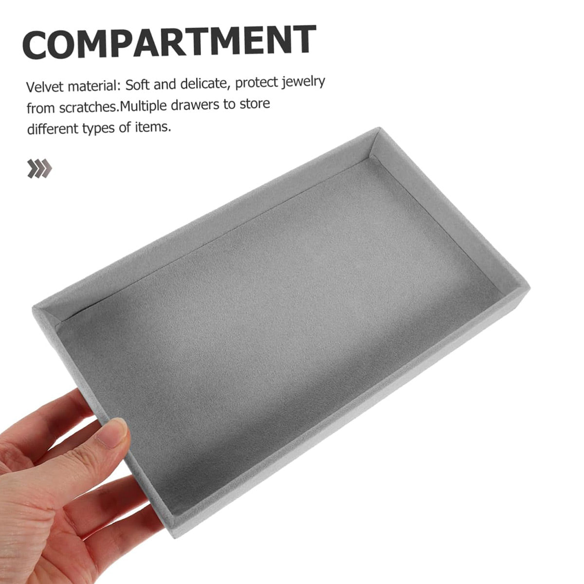 Velvet Jewellery Trays Four Layouts Two Packs | StorageOZ