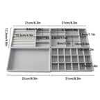Velvet Jewellery Trays Four Layouts Two Packs | StorageOZ