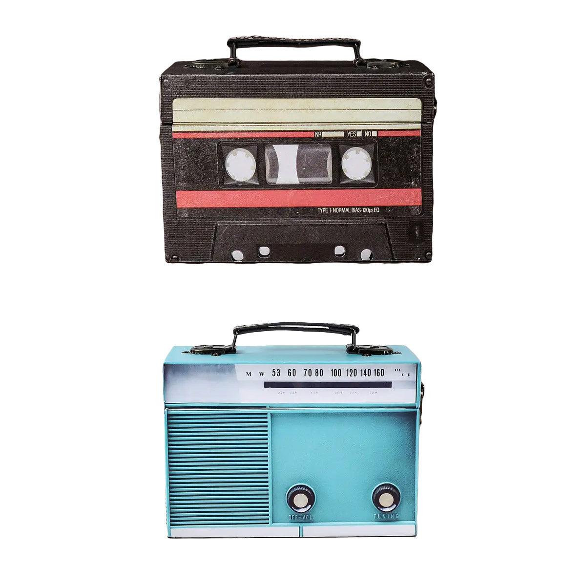 Cassette Style Wooden Storage Box Two Colours | StorageOZ