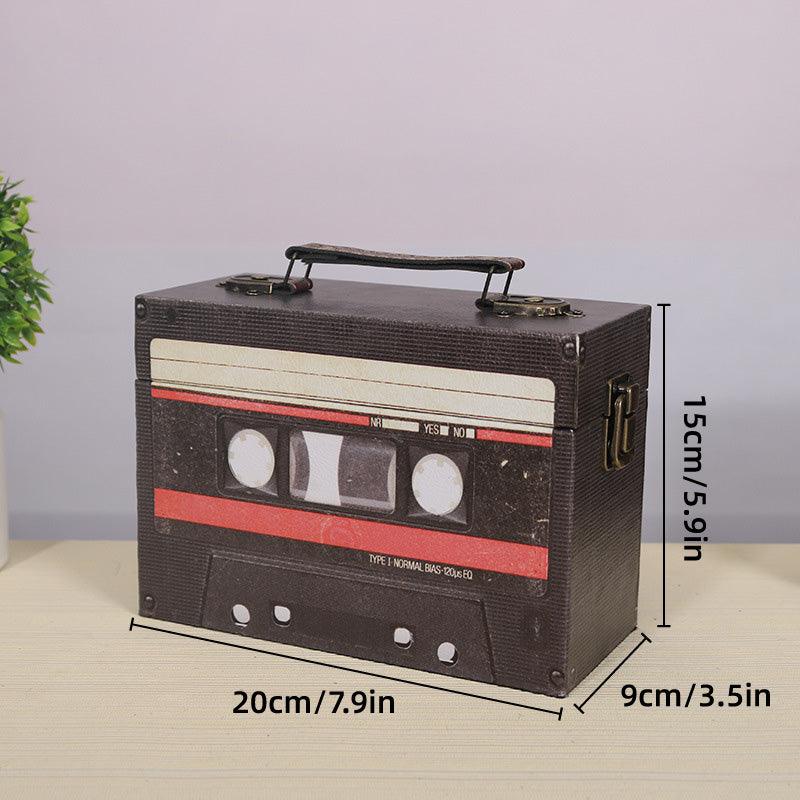 Cassette Style Wooden Storage Box Two Colours | StorageOZ