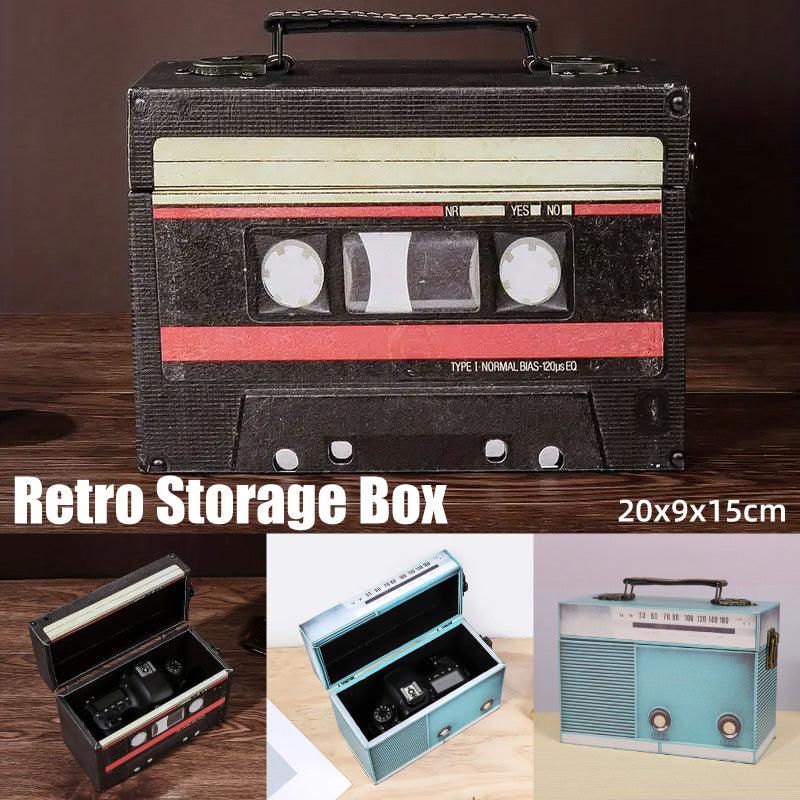 Cassette Style Wooden Storage Box Two Colours | StorageOZ