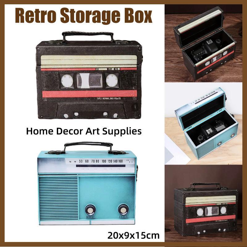 Cassette Style Wooden Storage Box Two Colours | StorageOZ