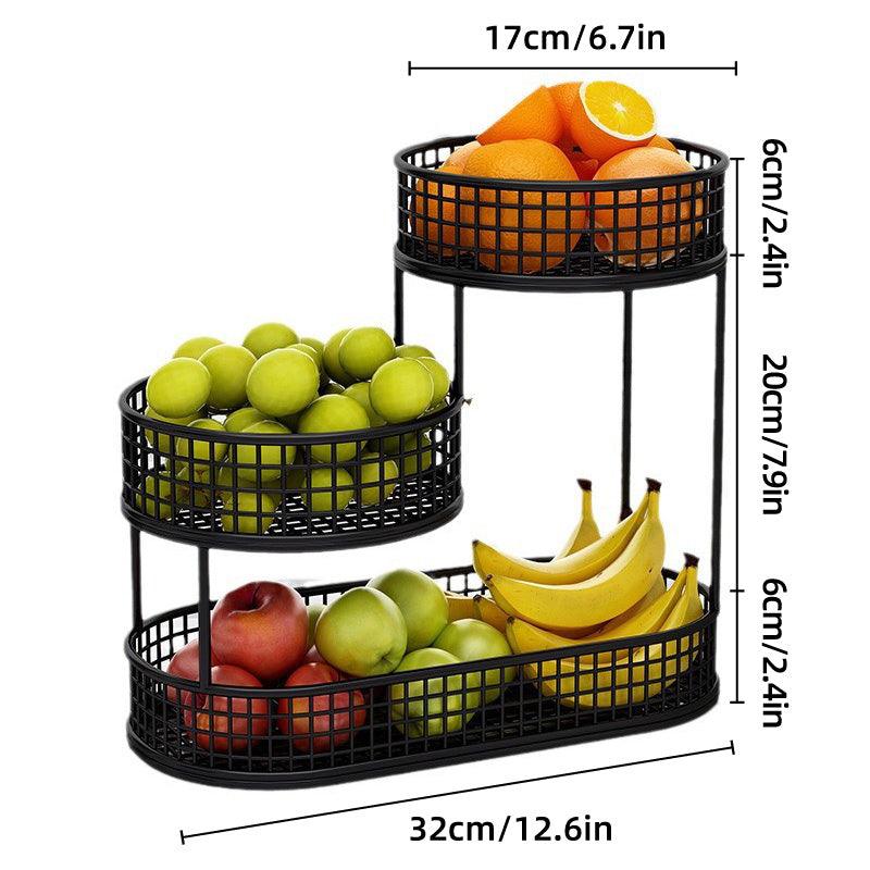Multi Layer Fruit Snack Rack Two Colours | StorageOZ