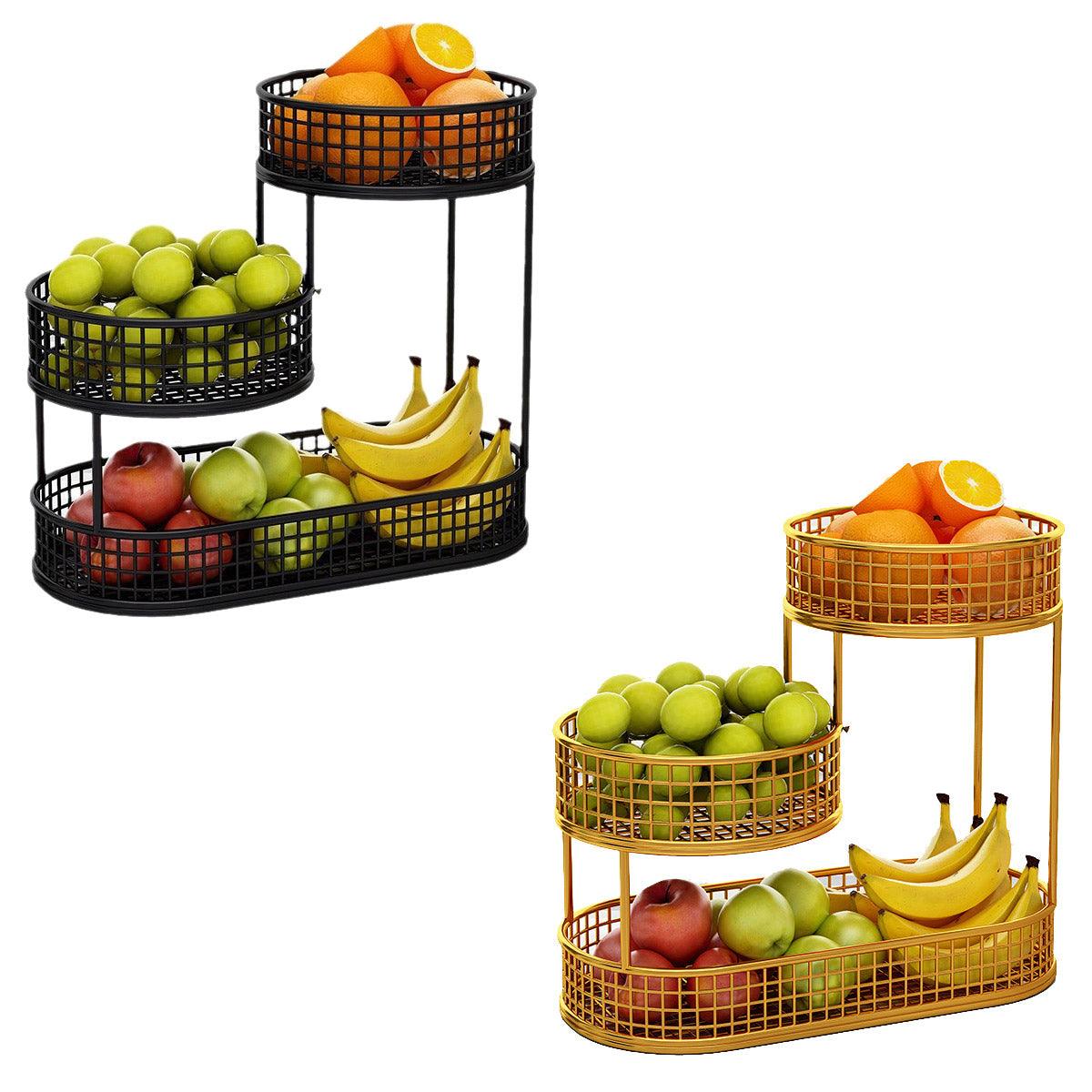 Multi Layer Fruit Snack Rack Two Colours | StorageOZ