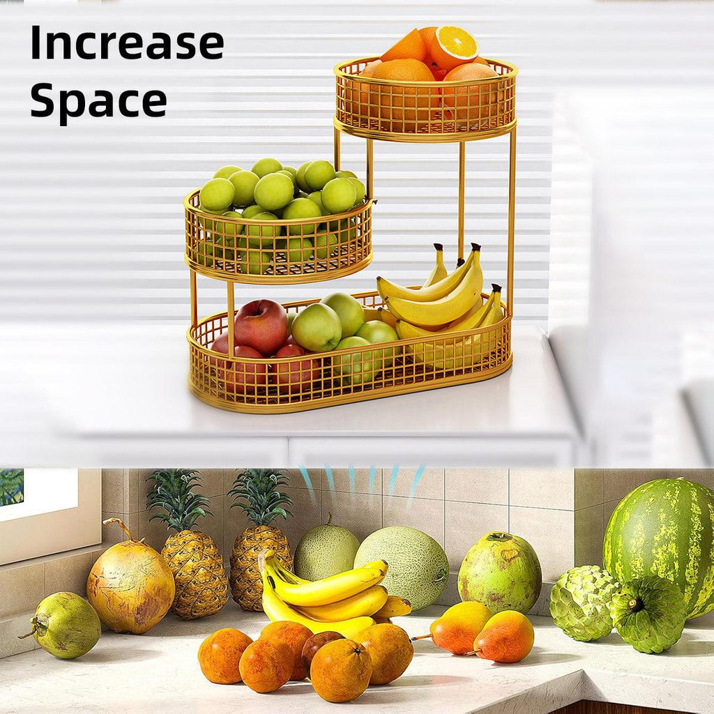Multi Layer Fruit Snack Rack Two Colours | StorageOZ