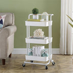 3 Tier Rolling Storage Trolley Three Colours | StorageOZ