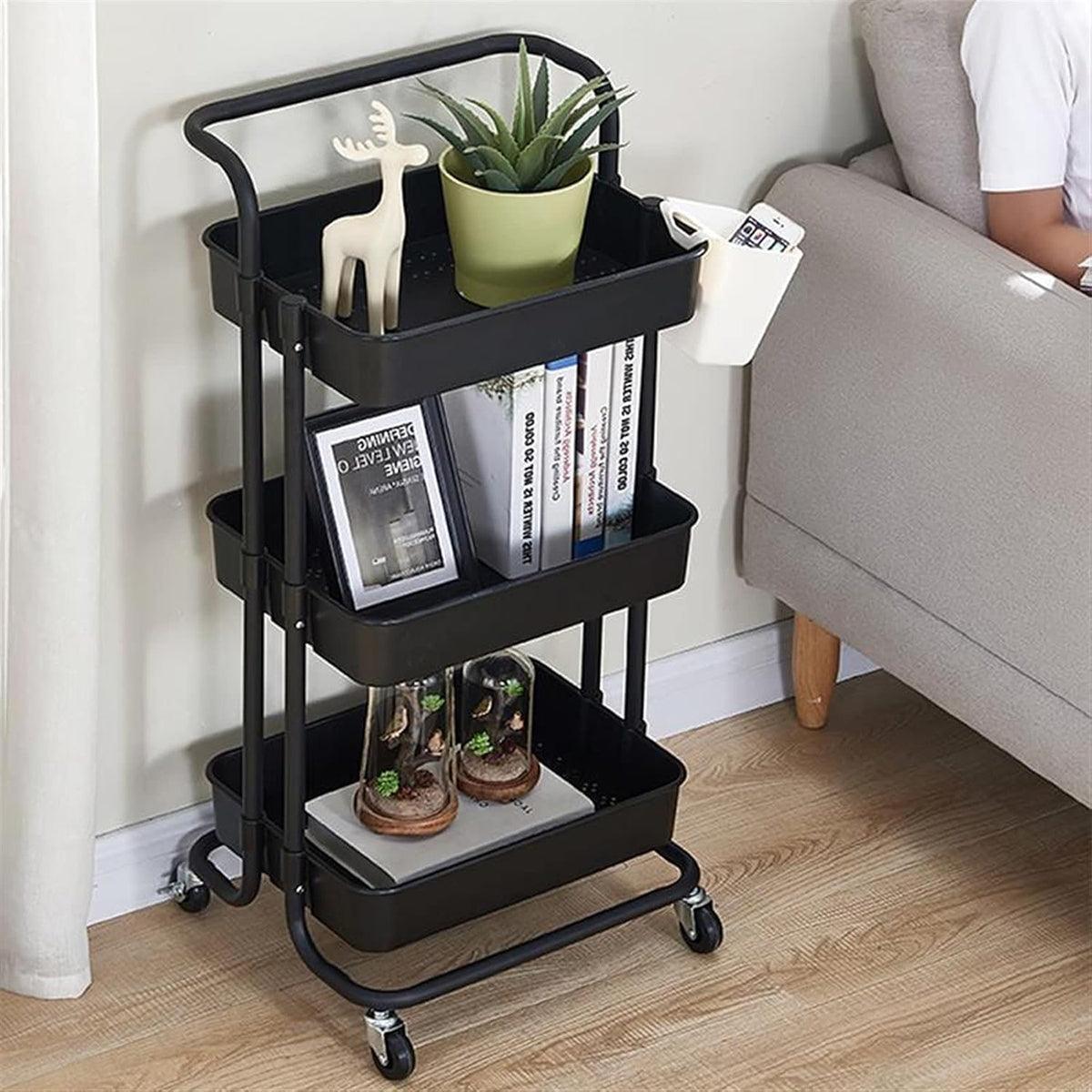 3 Tier Rolling Storage Trolley Three Colours | StorageOZ
